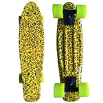 22" Cruiser Skateboard Mini Plastic Skate Board Retro Longboard Graphic Galaxy Starry Printed Skate Board