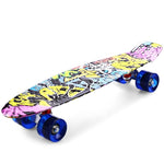 2016 Freestyle Printing Street 22 inch Long Skate Board Complete Retro Graffiti Style Skateboard Cruiser Long Board Skateboards