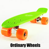 New Plastic mini cruiser skateboard small skateboarding single banana longboard adult children become warped road skate board