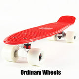 New Plastic mini cruiser skateboard small skateboarding single banana longboard adult children become warped road skate board