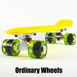 New Plastic mini cruiser skateboard small skateboarding single banana longboard adult children become warped road skate board