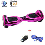 UL2722 hoverboard 6.5 inch bluetooth Chrome color Electric Skateboard steering-wheel Smart 2 wheel self Balance Standing scooter