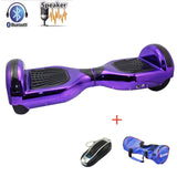 UL2722 hoverboard 6.5 inch bluetooth Chrome color Electric Skateboard steering-wheel Smart 2 wheel self Balance Standing scooter