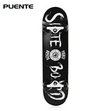 PUENTE 608 ABEC - 9 Adult Four-Wheel Skateboard Double Snubby Maple Skateboard 5 Inches Magnesium Aluminum Alloy Truck