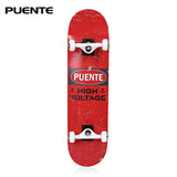 PUENTE 608 ABEC - 9 Adult Four-Wheel Skateboard Double Snubby Maple Skateboard 5 Inches Magnesium Aluminum Alloy Truck