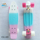 Colorful 22" Mini Skate Penny Board For Kids Plastic Fishboard Cruiser Completed Graphic Retro Banana Skateboard Patins