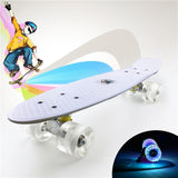 Colorful 22" Mini Skate Penny Board For Kids Plastic Fishboard Cruiser Completed Graphic Retro Banana Skateboard Patins