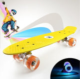 Colorful 22" Mini Skate Penny Board For Kids Plastic Fishboard Cruiser Completed Graphic Retro Banana Skateboard Patins