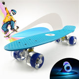 Colorful 22" Mini Skate Penny Board For Kids Plastic Fishboard Cruiser Completed Graphic Retro Banana Skateboard Patins