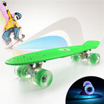 Colorful 22" Mini Skate Penny Board For Kids Plastic Fishboard Cruiser Completed Graphic Retro Banana Skateboard Patins