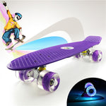 Colorful 22" Mini Skate Penny Board For Kids Plastic Fishboard Cruiser Completed Graphic Retro Banana Skateboard Patins