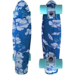 CHI YUAN 22 inch Skateboard Cruiser Board  Penny Board 22" X 6" Retro Longboard Skate Graphic Galaxy Complete Boy Girl Led Light