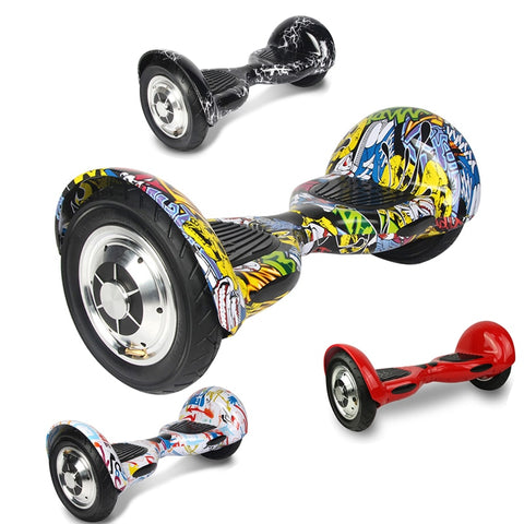 Hoverboard 10 Inch Electric Scooter All-terrain Two Wheels Self-Balancing Hoverboard Balance Skateboard Bluetooth+Remote Key+Bag